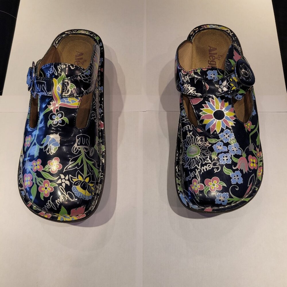 Alegria Classic Clog Floral Print - Size Euro 40 or US Woman 9 - 9.5